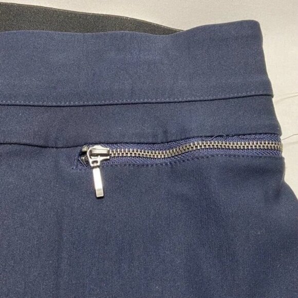 Violets & Roses Pants Women's 18W Navy Ruthy Zipper Bootcut Elastic Waist NWT - Picture 14 of 16